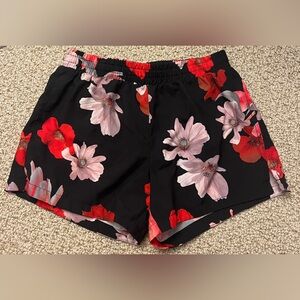 Old Navy Black Pink And Red Floral Shorts